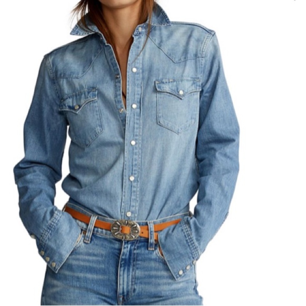 Polo Ralph Lauren western-style denim shirt - Picture 2 of 12